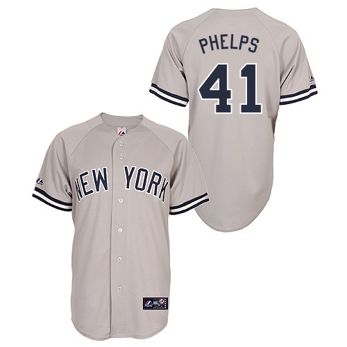 David Phelps #41 Youth Baseball Jersey-New York Yankees Authentic Road Gray MLB Jersey